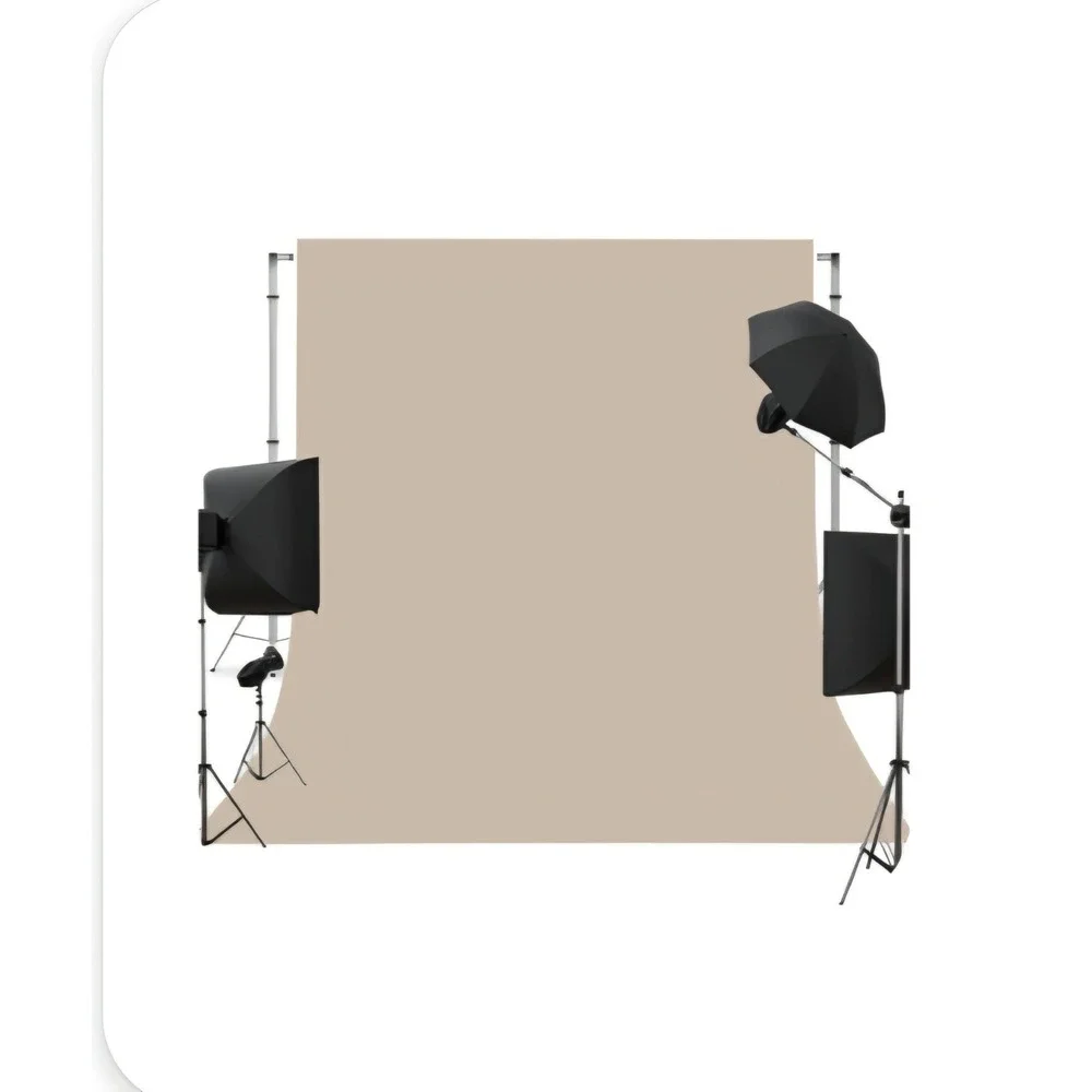 8x10 ft Tan Photo Backdrop Background for Photoshoot Studio Video Photography